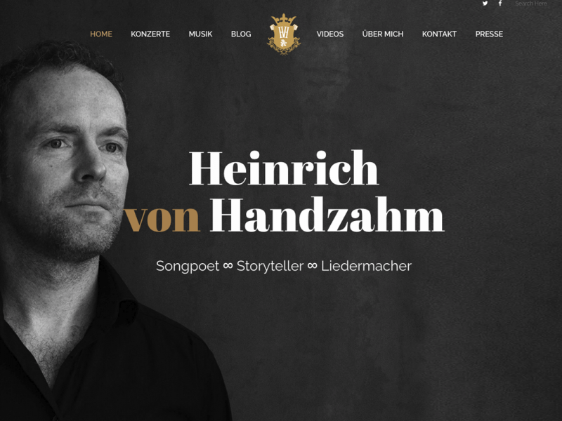 Heinrich von Handzahm Webseite