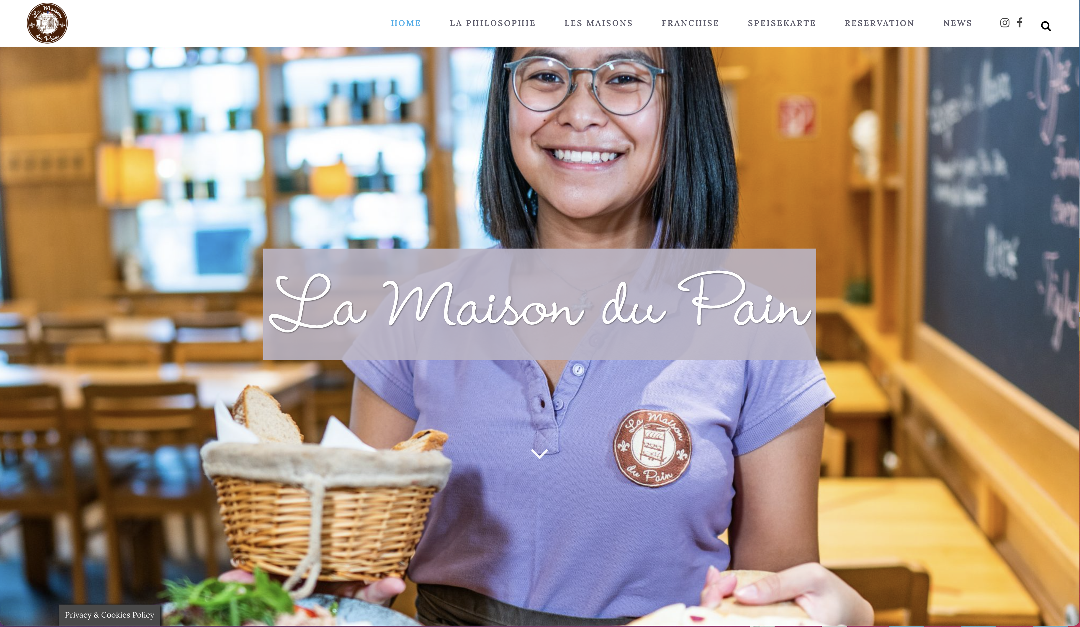 La Maison du Pain Internetseite